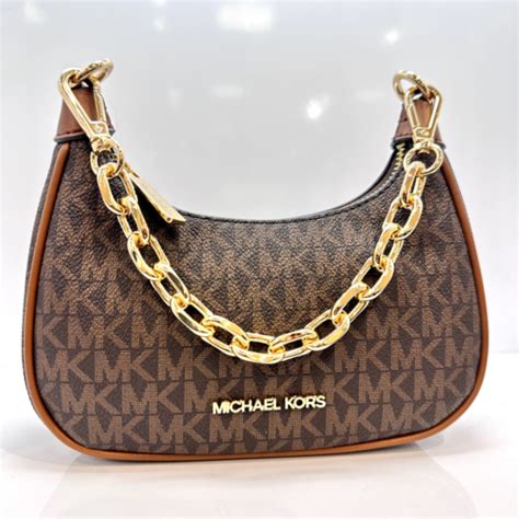 michael kors cora mini zip pouchette|Michael Kors Cora Small Zip Pouchette Crossbody .